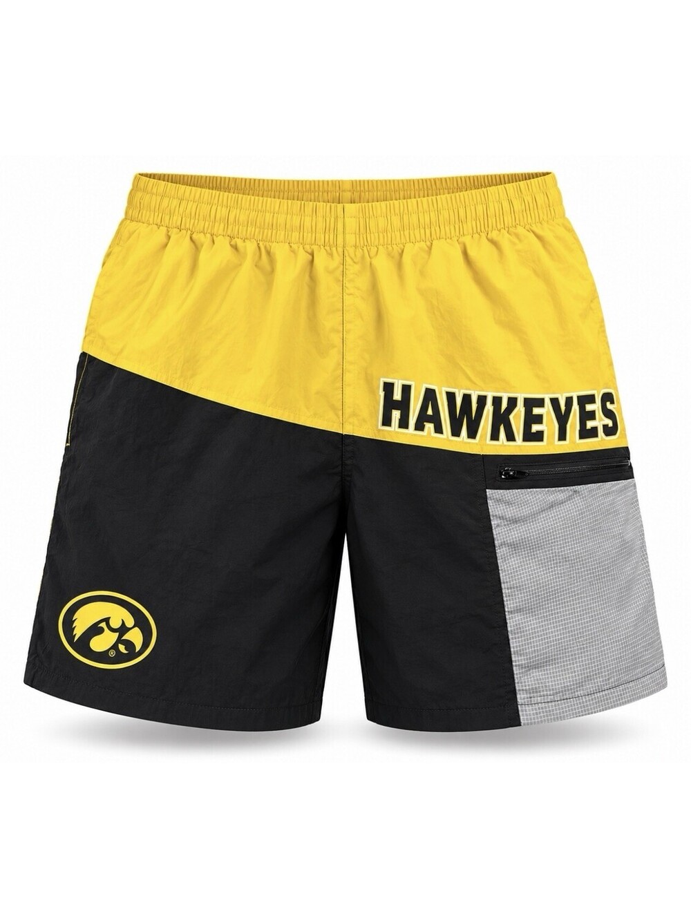 Mitchell & Ness Iowa Hawkeyes Men’s XL Nylon Utility Shorts NCAA Athletic NWT